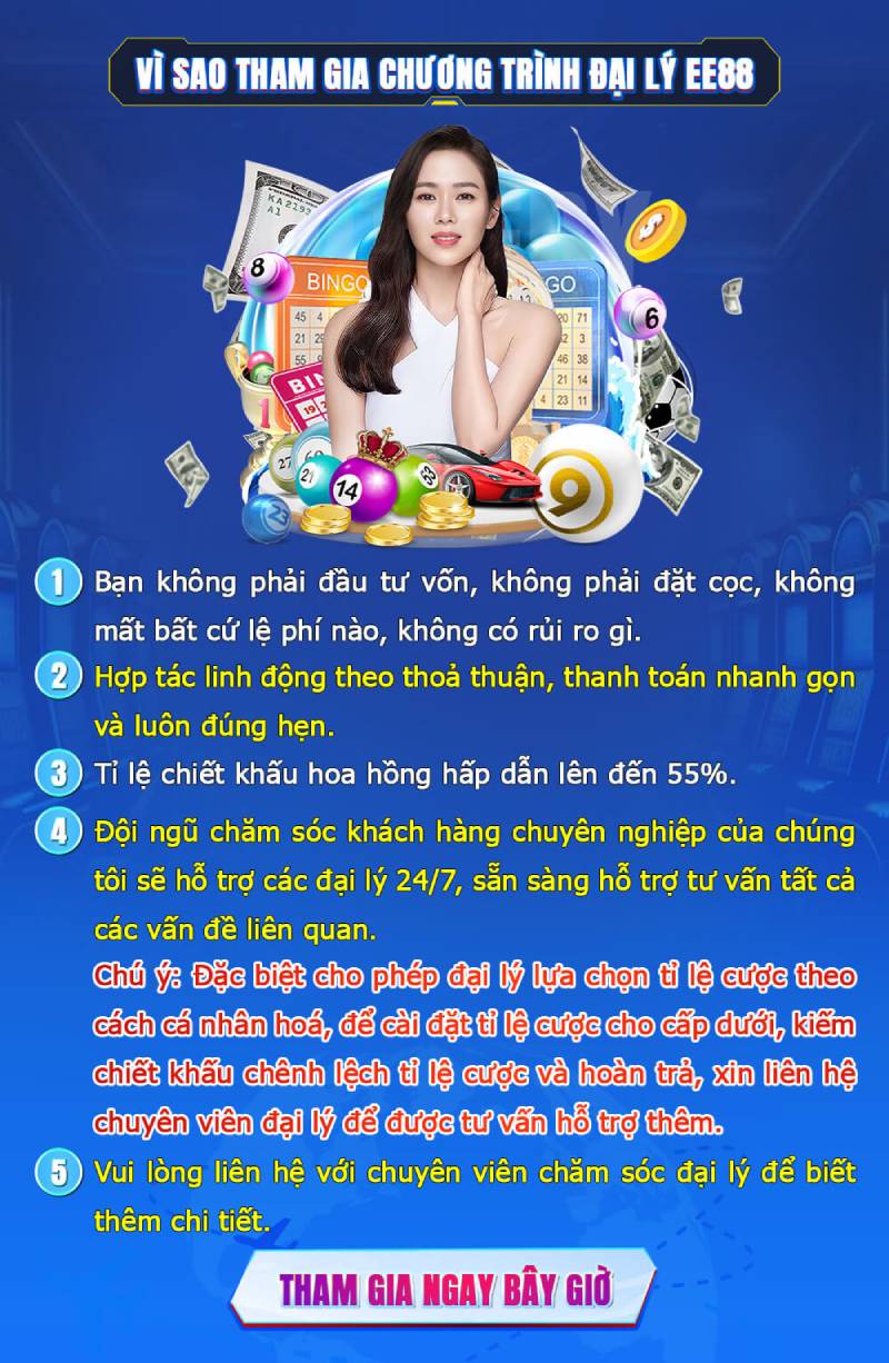 Chương trình đại lý EE88 – Kiếm tiền dễ dàng không cần vốn